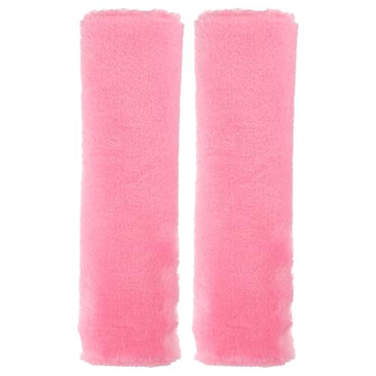 HARFINGTON 2pcs Car Seat Belt Pad Soft Fiber Seatbelt Shoulder Strap Covers Comfortable Driving Cushion Universal Car Accessories for Car, Pink - color: Pink