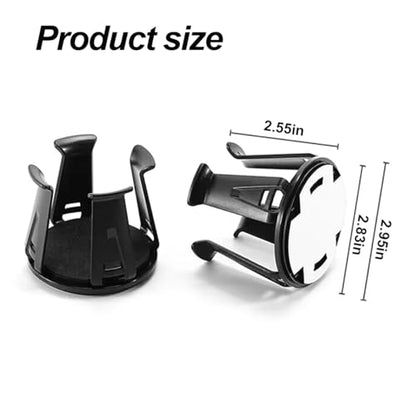 Zpana Car Slim Can Cup Holder Adapter, 2PCS Vehicle Energy Drink Holder Insert, Reversible Wiggle Free Automotive Cup Holder Expander Accessories, Universal for SUV, Sedan, Truck(2PCS) - color: 2 PCS