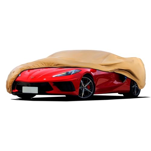 Heavy Duty Outdoor Car Cover Custom Fit for 1983-2026 Chevrolet Corvette, Windproof All Weather Waterproof Sun Rain UV Dust Snow Protection Outdoor Car Covers - size: Custom Fit Chevrolet Corvette