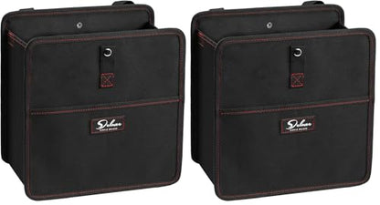 Simple Deluxe Car Trash Can with Storage Pockets, Multipurpose Car Garbage Bin with Adjustable Straps, Hanging for Headrest, Foldable and Portable Organizer, 3 Gallon, Black (Pack of 2) - size: 3 Gallon (Pack of 2), style: 1 Pack