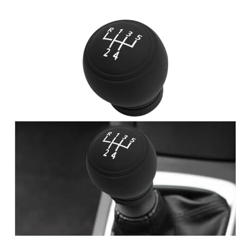 BESULEN Car Gear Shift Knob Cover, Anti-Slip Silicone Vehicle Knob Gear Stick Protector, Automotive Shifter Transmission Protective Cover, Universal Interior Accessories for Most Cars (5-Speed Left) - color: R on the left, size: 5-Speed