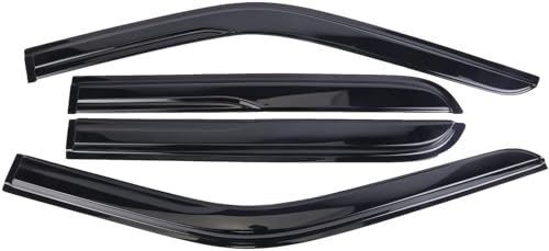 Tape-On Window Visors Deflectors Rain Guards 4 Piece Set ‎Compatible with 2014-2019 Kia Soul 94367 - size: 2014-2019 Kia Soul