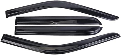 Tape-On Window Visors Deflectors Rain Guards 4 Piece Set ‎Compatible with 2014-2019 Kia Soul 94367 - size: 2014-2019 Kia Soul