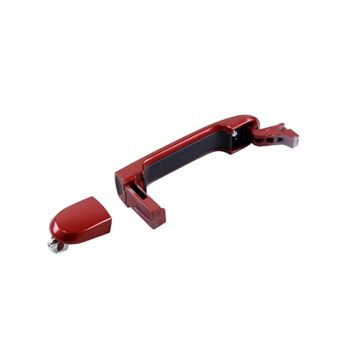 Red 1 Lot 4 Doors Exterior Handle Door Outer Handle Compatible with Nissan Versa 2007-2012 - color: Red