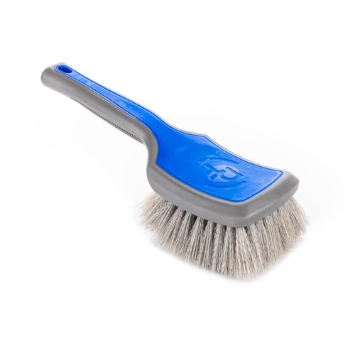 Detail Factory - ProGrip XL Tire Brush - Ergonomic ProGrip Handle - Stiff Synthetic Bristles to Cut Through Grime - Avalanche - color: Avalanche, size: X-Large