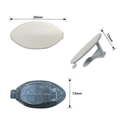 Car Door Handle Key Cover Keyhole Protector Cap Lock Access Replacement for BMW Z4 X3 X4 X5 X6 X7 3 4 5 6 8 Series OE# 8089701 7470565 7470575 (Mineral White) - color: Mineral White