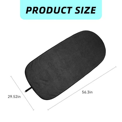Waterproof Towel Car Seat Cover, Sweatproof Non Slip Towel Carseat Cover, Machine Washable Vehicle Bucket Frontseat Protector Accessories, Universal for SUV, Sedan, Truck (Black) - color: Black