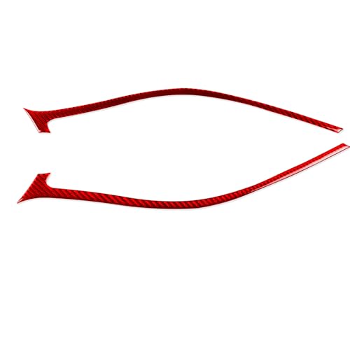 Durable Real Carbon Fiber Compatible with Toyota Camry 2018-2024 2019 2020 2021 2022 2023 Accessories Car Fog Lamp Grille Surround Trim Strip Cover Exterior Trim Sticker Decal 2PCS Red - color: Fog Lamp Grille Trim