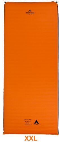 Teton Camping Seat Cushion; Stadium Seat; Office Chair; Car Pad; Inflatable, Orange - color: Orange