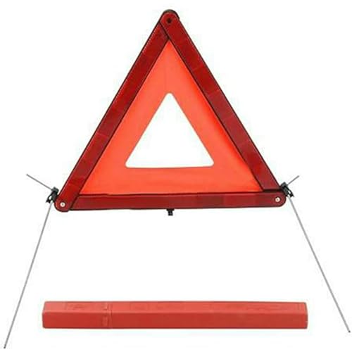 Riloer Visibility Car Emergency Roadside Kit Safety Triangle Warning Kit Car Roadside Emergency Kit with Reflective Warning Triangle Visibility Roadside Vest for Car Trucks