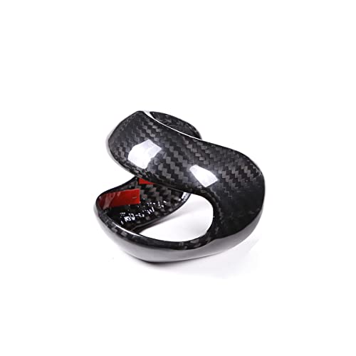 Fit for Porsche Macan 2022-2023 Center Console Gear Shift Head Knob Decorative Cover Real Carbon Fiber Interior Trim Accessories