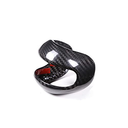 Fit for Porsche Macan 2022-2023 Center Console Gear Shift Head Knob Decorative Cover Real Carbon Fiber Interior Trim Accessories