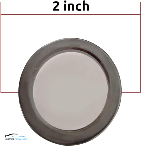 Blind Spot Car Mirror 2 Pack-2 Inch Round Rear View Convex Mirrors for Cars/SUVs/Motorcycles/Trucks/Trailers/Snowmobiles/Bicycles/RVs/Boats/Golf Carts with Rust Resistant Frame-HD Real Glass