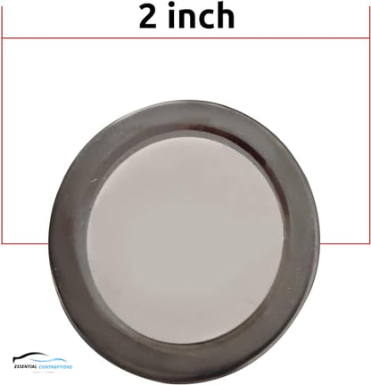 Blind Spot Car Mirror 2 Pack-2 Inch Round Rear View Convex Mirrors for Cars/SUVs/Motorcycles/Trucks/Trailers/Snowmobiles/Bicycles/RVs/Boats/Golf Carts with Rust Resistant Frame-HD Real Glass