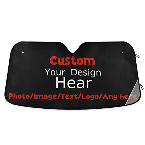 Custom Car Sun Visor Personalized Windshield Sun Shade Blocks UV Rays Visor Protector Accordion Folding Sun Reflector Auto Sunshade for Car Truck SUV to Keep Your Vehicle Cool - color: B02