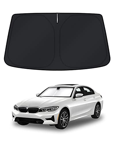 KUST Windshield Sun Shade for BMW 3 Series Accessories 2019-2025 2026 Window Shade Sun Visor Cover Foldable Blocks UV Rays Keep Your Car Cooler - size: FOR | BMW 3 Series 2019-present