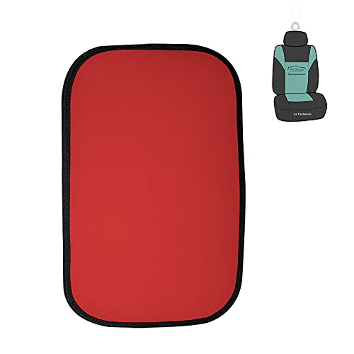 FH Group Water-Resistant Neosupreme Center Console Armrest Cushion Cover Protector with Gift- Universal Fit for Cars Trucks and SUVs (Red) FH1053 - color: Red, size: Neosupreme
