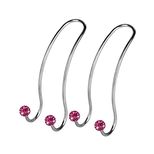 SAVORI Auto Hooks Bling Car Hangers Organizer Seat Headrest Hooks Strong and Durable Backseat Hanger Storage Universal for SUV Truck Vehicle 2 Pack (Fuchsia) - color: Fuchsia