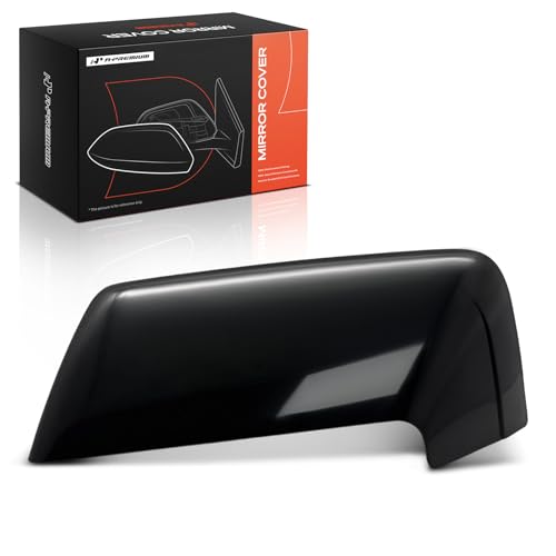 A-Premium Driver Side Rearview Mirror Cover Cap - Compatible with Ford Expedition 2007-2017 & Lincoln Navigator 2007-2014 - Smooth Black - color: Smooth Black, size: Left Driver Side