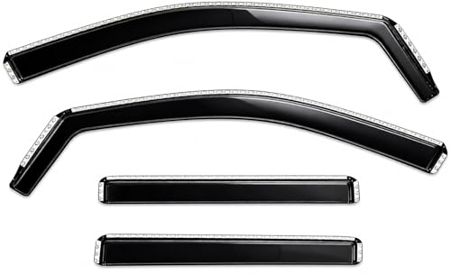 2023-2026 in-Channel Rain Guards for Honda CR-V Side Window Visor Deflectors CRV LX EX EX-L Sport Hybrid Sport Touring Durable Tinted Shades 2024 2025 - size: For Honda CR-V 2023-2026 (In-Channel)