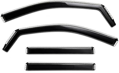 2023-2026 in-Channel Rain Guards for Honda CR-V Side Window Visor Deflectors CRV LX EX EX-L Sport Hybrid Sport Touring Durable Tinted Shades 2024 2025 - size: For Honda CR-V 2023-2026 (In-Channel)