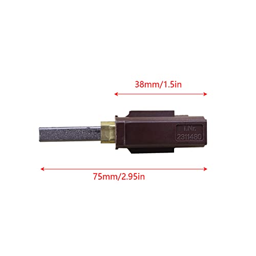 ZYAMY 4pcs Vacuum Cleaner Motor Carbon Brush Replaces for Lamb 2311480, 333261, 33326-1