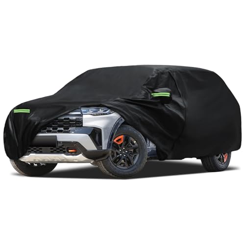Car Cover Custom Fit for Ford Explorer 1995-2026, Migaven Waterproof Full Exterior Cover Sun Rain Protection with Door Zipper and Cotton Lining - color: Black, size: Custom Fit for Ford Explorer