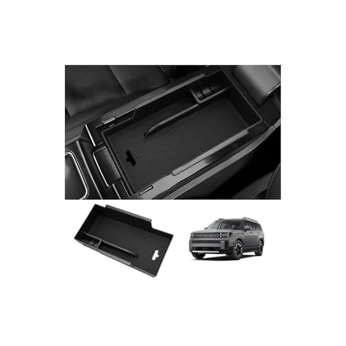 LUWU Center Console Organizer for 2025 2026 Lincoln Corsair Accessories, for 2021-2026 Lincoln Corsair & 2023-2026 Corsair Grand Touring Armrest Console Storage Box Insert Tray ABS Material Black - color: 2023-2026 Lincoln Corsair Armrest Organizer