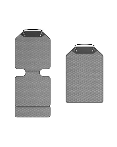 Owleys Set Seat Back Organizer & Car Seat Protector Hexy Waterproof & Non-Slip Protector for Child Car Cushion for Leather and Fabric Seats (Gray Set 2) - color: Gray Set 2