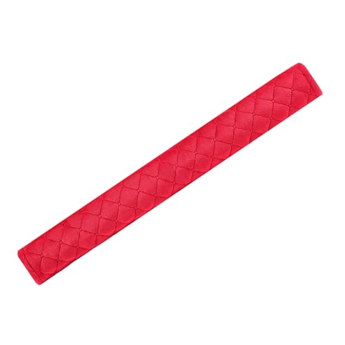 Amooca Soft Automotive Seat Belt Cover Seatbelt Shoulder Pad Neck Protector Cushions Universal Fit SUV Trucks Backpack Red Extra Long 19.7in - color: Red, size: 19.7in-1pc