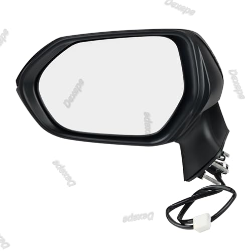 Driver Side Mirror Assembly Compatible with Toyota Corolla 2020-2025 Non-heated Power Adjustable Glass Replace 8794012F80, TO1320391, 8794002916, 8794002928 Black (3Pin Left) - style: 3pin Left