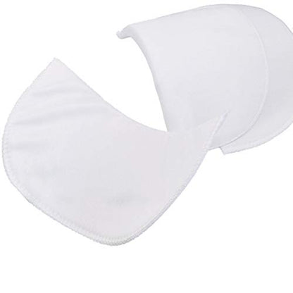 YEQIN Covered Set-in Shoulder Pads (2 Pair of White) - color: White