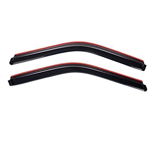 Lightronic Extra Durable In-Channel Window Visor, Fit Chevrolet & GMC C/K 1500, 2500, 3500 1988-1999, Regular/Extended Cab, 1992-1999 Tahoe & Yukon, 1992-1994 Blazer (NOT Fit S10 Blazer), Smoke, 2-Pcs - size: In-Channel