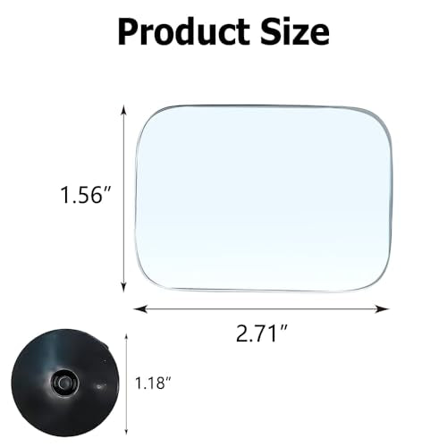 2PCS Blind Spot Mirror, Automotive Exterior Accessories, 360° Adjustable Hd Wide-Angle View For Most Cars, SUVs, Trucks (Square Mirror) - style: Square Mirror