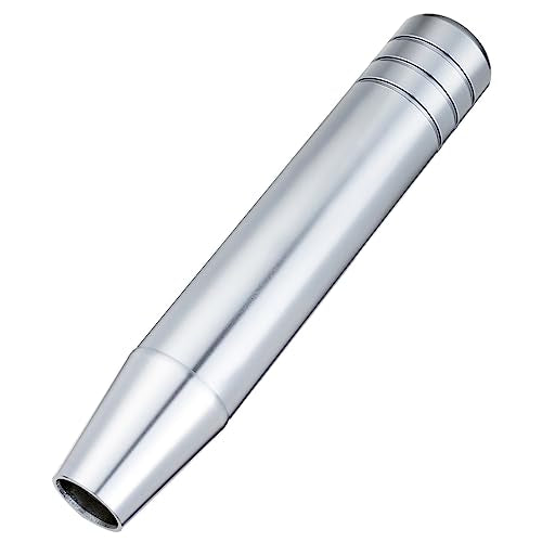Abfer Long Shift Knob Car Gear Stick Weighted Shifter Knobs Extension Metal Shifting Lever Fit Most Manual Automatic Transmission Vehicle (Silver) - color: Silver