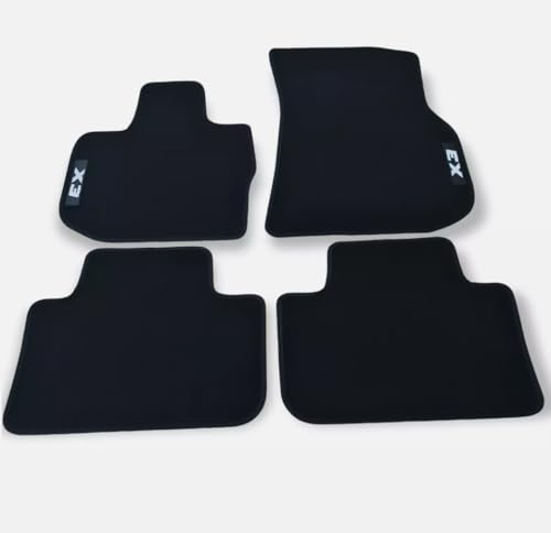 Custom Fit Floor Mats for BMW X3 2006-2023, Black Nylon, 4-Piece Set (for-x3-2018-2023)