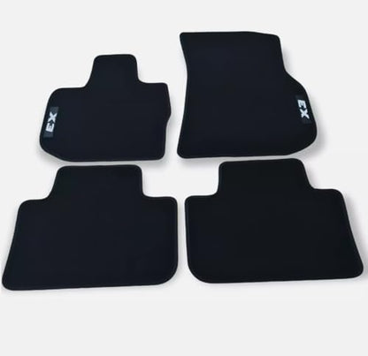 Custom Fit Floor Mats for BMW X3 2006-2023, Black Nylon, 4-Piece Set (for-x3-2018-2023)