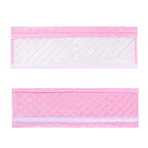 Amooca Soft Automotive Seat Belt Cover Seatbelt Shoulder Pad Neck Protector Cushions Universal Fit SUV Trucks Backpack Pink Extra Long 15.7in - color: Pink, size: 15.7in-1pc