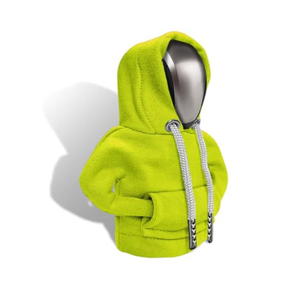 Gear Shift Hoodie, Gear Shift Cover, Fashionable Hoodie Automotive Gear Shift Knob Protector, Car Accessories Mini Sweater Gear Shift Knob Cover for Car Gear Shift Levers (Green) - color: Green