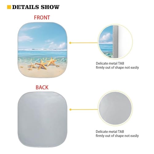 Beach Pattern Automotive Windshield Sunshade Universal Car Front Windows Sunshade Car Accessories Summer Car Essentials for Travel Outdoors - color: Beach