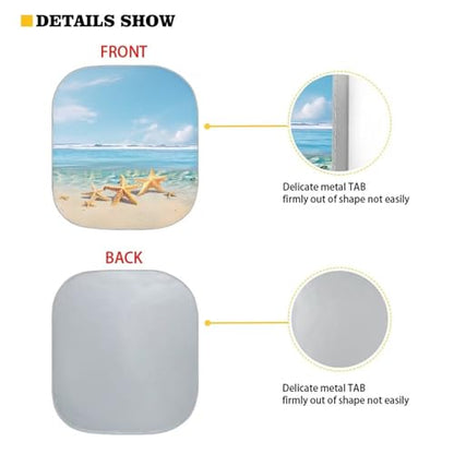 Beach Pattern Automotive Windshield Sunshade Universal Car Front Windows Sunshade Car Accessories Summer Car Essentials for Travel Outdoors - color: Beach