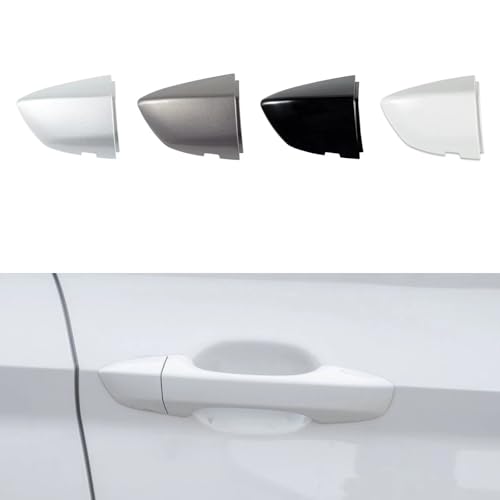 Car Front Right Exterior Door Handle Lock Cover Fit for VW Jetta7 A7 for mk7 2019 2020 2021 2022 2023 17A837879 17A837880 Door Handle Cover Black Without Electroplating Strip - color: Black without electroplating strip, size: Right passenger side