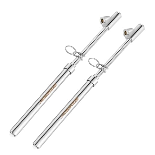 GODESON Dual Head Tire Pressure Gauge,Heavy Duty Tire Pressure Gauge Range 10-150PSI; 1-10Bar,Dual Head Truck Air Pressure Gauge (Pack of 2) - size: 2 Pack
