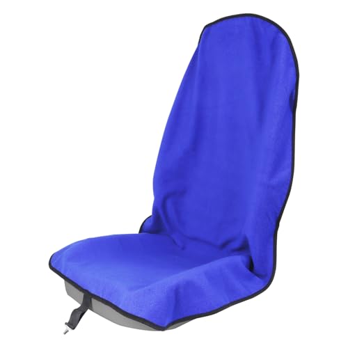 Sweat Towel Car Seat Cover Protector Front Seats for Gym Workout, Running, Swimming, Beach and Hiking, Waterproof Universal Seat Cover for Car, Truck, Van & SUV (Blue, 1pcs Front Seat) - color: Blue, size: 1pcs Front Seat