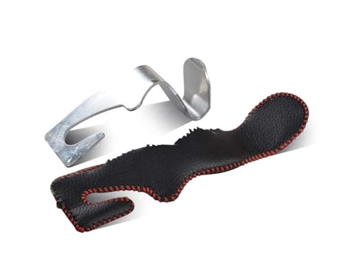 yicheyiyou Car Hooks Universal Car Vehicle Back Seat Headrest Hanger Holder Hook Microfiber Leather & Stainless Steel for Bag Purse Cloth Drink Grocery (Black red)… - color: Black red