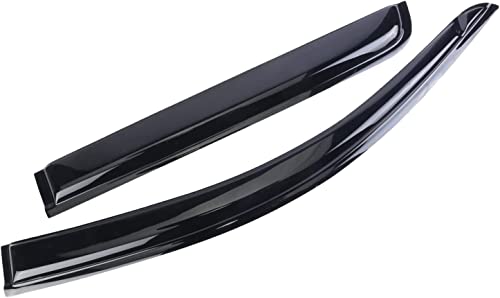 Tape-On Window Visors Deflectors Rain Guards 4 Piece Set ‎Compatible with 2008-2017 Mitsubishi Lancer - size: 2008-2017 Mitsubishi Lancer