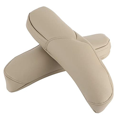 2Pcs Car Seat Armrest Handle Cover, Microfiber Leather Seat Armrest Car Interior Accessory Fit for CRV 2010-2017(Beige) - color: Beige