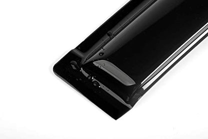 92305 Original Side Window Wind Deflector, 2pc Out-Channel Rain Guards Set fit for 1996-2007 Dodge Caravan/Grand Caravan/Chrysler Town & Country,1996-2000 Plymouth Grand Voyager - size: 96-07 Town&Country/Grand Caravan