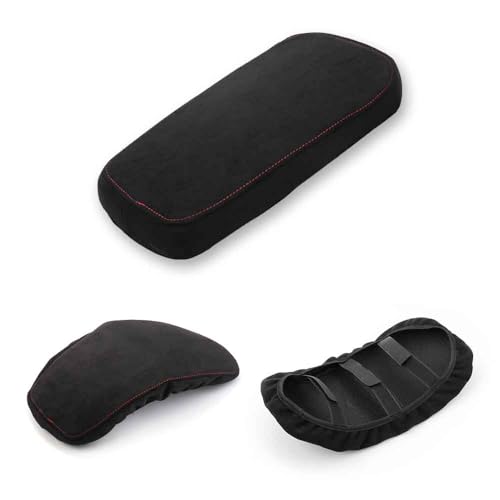 Armrest Box Cover Center Console Pad Waterproof Memory Foam Armrest Cushion Covers Compatible with KIA Stinger 2018-2023-Black