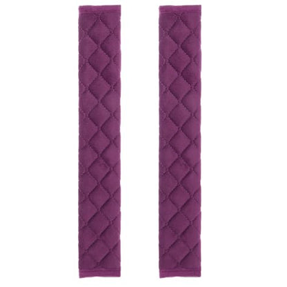 HARFINGTON 2pcs Shoulder Strap Cushions 13 Inch Car Seat Belt Pads Cover Auto Seatbelt Strap Shoulder Pad Automotive Seat Belt Cushion Pad for Auto SUV Truck, Purple - color: Purple, size: 13 Inch